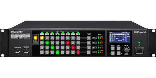 Roland XS-84H 8x4 HDMI/VGA Matrix Switcher w/ HDMI/HDBaseT Out & iPad  Control - Conference Room AV