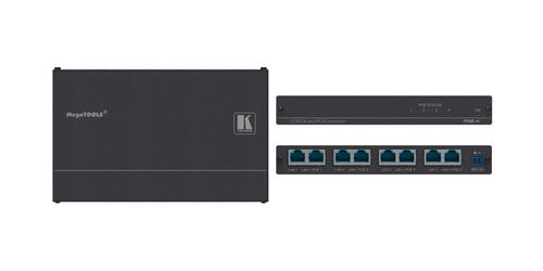 Kramer PSE-4 60-80360090 4K UHD Video 10G Quad POE Injector ...