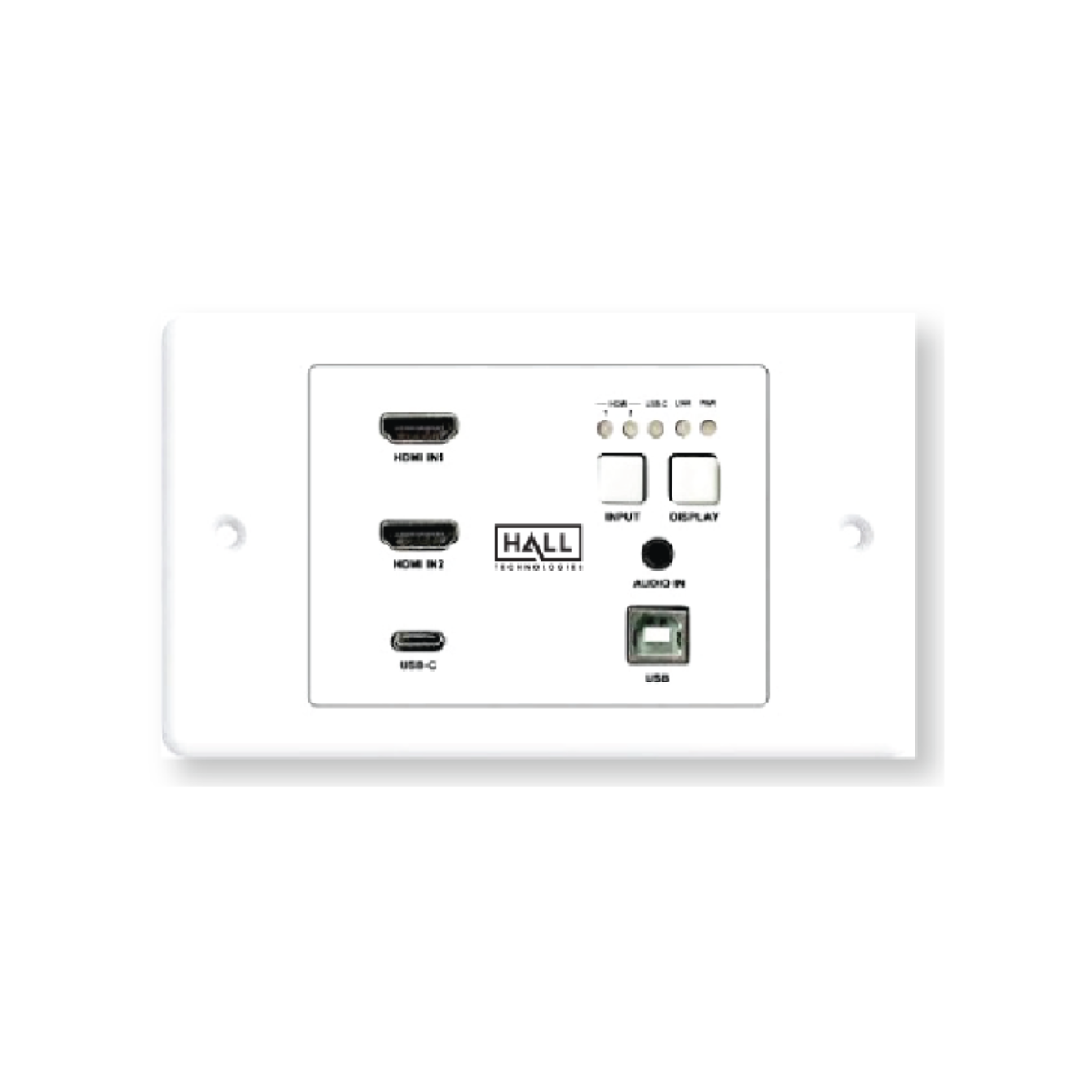 Hall Technologies HT-DSCV2-70-TX-UK 4K UHD In-Wall Transmitter with USB ...