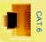 CM11353 - YELLOW, CAT-6, RJ-45, F-M